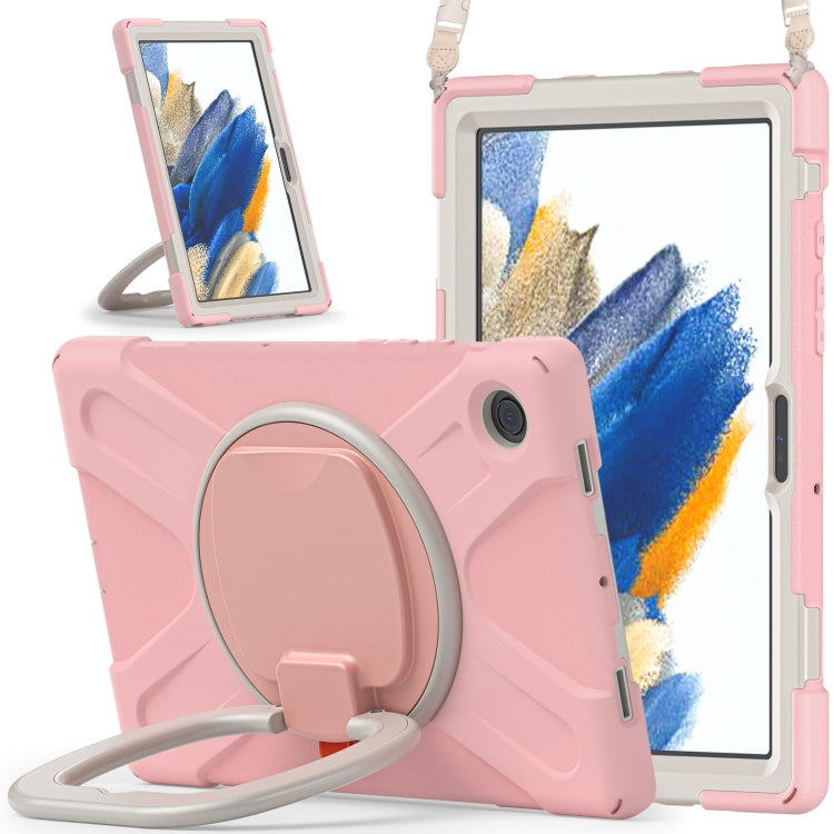 For Samsung Galaxy Tab A8 10.5 2021 Silicone + PC Tablet Case(Rose Gold) by bashfashion
