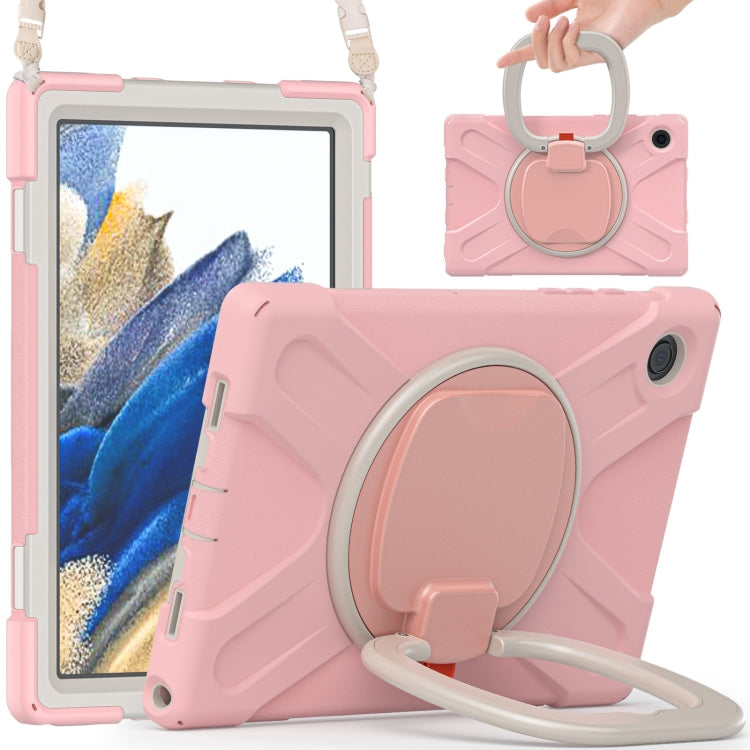 For Samsung Galaxy Tab A8 10.5 2021 Silicone + PC Tablet Case(Rose Gold) by bashfashion