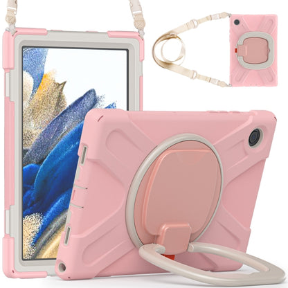 For Samsung Galaxy Tab A8 10.5 2021 Silicone + PC Tablet Case(Rose Gold) by bashfashion