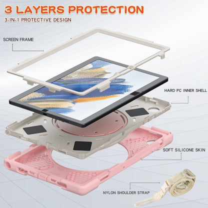 For Samsung Galaxy Tab A8 10.5 2021 Silicone + PC Tablet Case(Rose Gold) by bashfashion