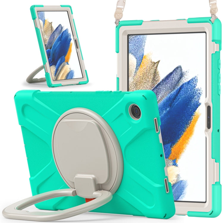 For Samsung Galaxy Tab A8 10.5 2021 Silicone + PC Tablet Case(Mint Green) by bashfashion