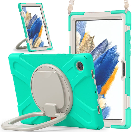For Samsung Galaxy Tab A8 10.5 2021 Silicone + PC Tablet Case(Mint Green) by bashfashion