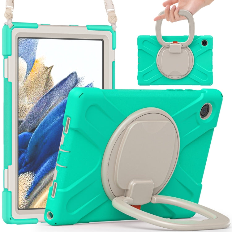 For Samsung Galaxy Tab A8 10.5 2021 Silicone + PC Tablet Case(Mint Green) by bashfashion