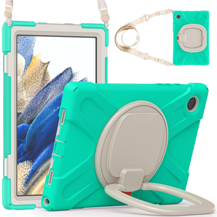 For Samsung Galaxy Tab A8 10.5 2021 Silicone + PC Tablet Case(Mint Green) by bashfashion