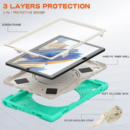 For Samsung Galaxy Tab A8 10.5 2021 Silicone + PC Tablet Case(Mint Green) by bashfashion