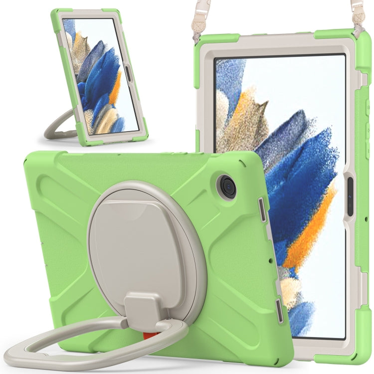 For Samsung Galaxy Tab A8 10.5 2021 Silicone + PC Tablet Case(Matcha Green) by bashfashion
