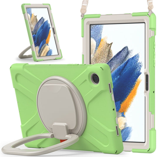 For Samsung Galaxy Tab A8 10.5 2021 Silicone + PC Tablet Case(Matcha Green) by bashfashion