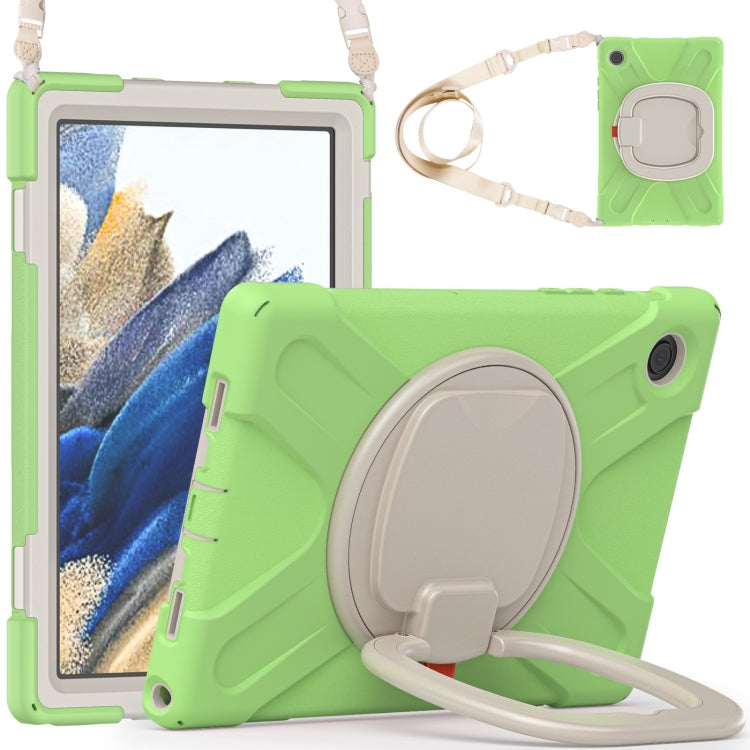 For Samsung Galaxy Tab A8 10.5 2021 Silicone + PC Tablet Case(Matcha Green) by bashfashion