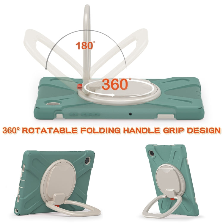 For Samsung Galaxy Tab A8 10.5 2021 Silicone + PC Tablet Case(Emerald Green) by bashfashion