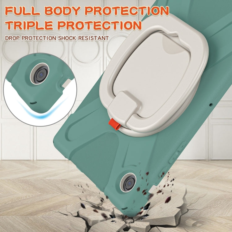 For Samsung Galaxy Tab A8 10.5 2021 Silicone + PC Tablet Case(Emerald Green) by bashfashion