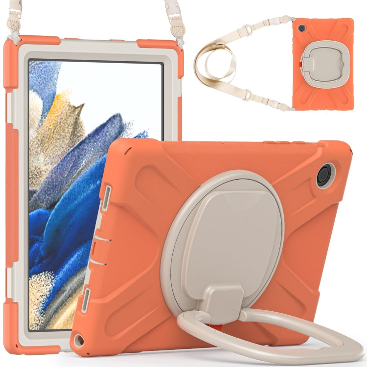 For Samsung Galaxy Tab A8 10.5 2021 Silicone + PC Tablet Case(Living Coral) by bashfashion