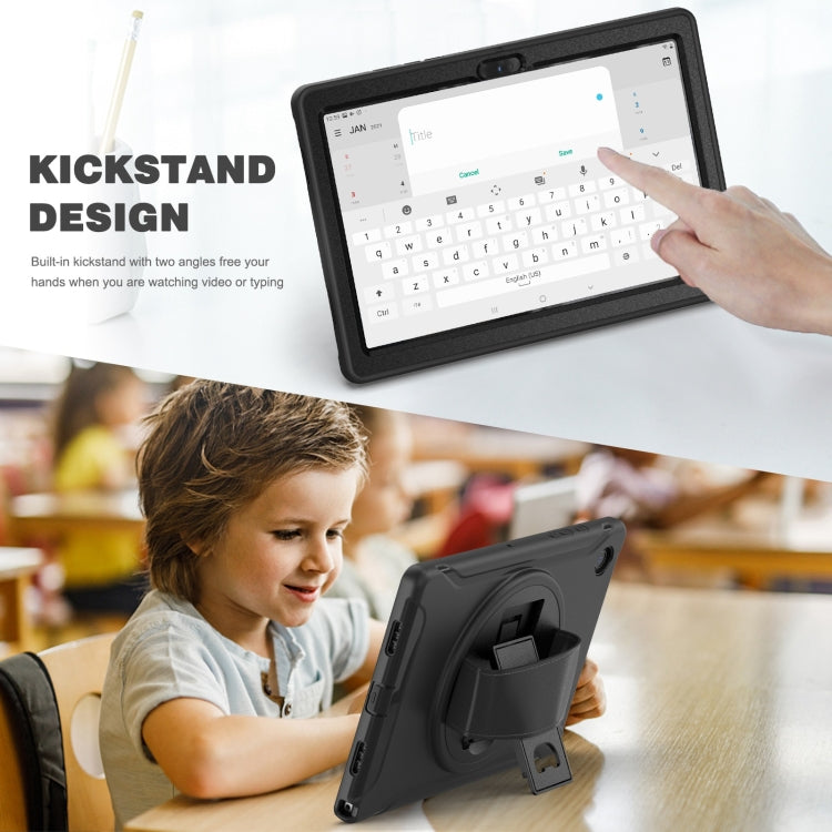 For Samsung Galaxy Tab A8 10.5 2021 Shockproof TPU + PC Tablet Case(Black) by bashfashion