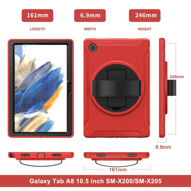 For Samsung Galaxy Tab A8 10.5 2021 Shockproof TPU + PC Tablet Case(Red) by bashfashion
