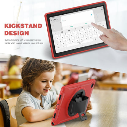For Samsung Galaxy Tab A8 10.5 2021 Shockproof TPU + PC Tablet Case(Red) by bashfashion
