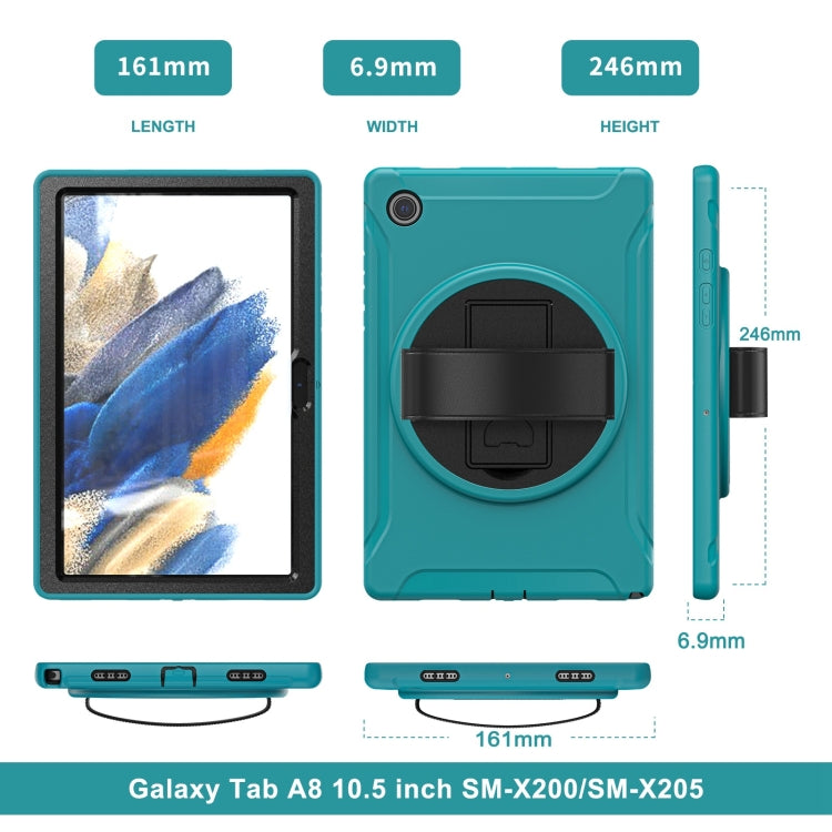 For Samsung Galaxy Tab A8 10.5 2021 Shockproof TPU + PC Tablet Case(Blue) by bashfashion