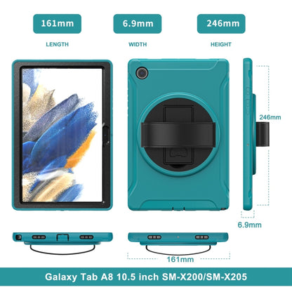 For Samsung Galaxy Tab A8 10.5 2021 Shockproof TPU + PC Tablet Case(Blue) by bashfashion