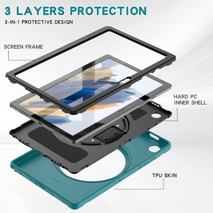 For Samsung Galaxy Tab A8 10.5 2021 Shockproof TPU + PC Tablet Case(Blue) by bashfashion