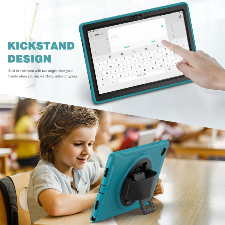 For Samsung Galaxy Tab A8 10.5 2021 Shockproof TPU + PC Tablet Case(Blue) by bashfashion