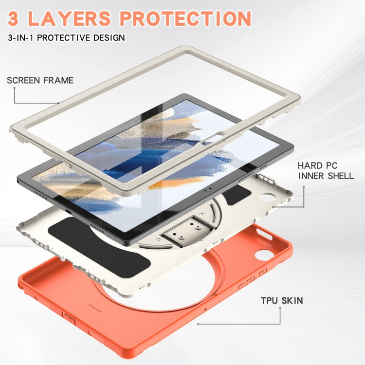 For Samsung Galaxy Tab A8 10.5 2021 Shockproof TPU + PC Tablet Case(Living Coral) by bashfashion