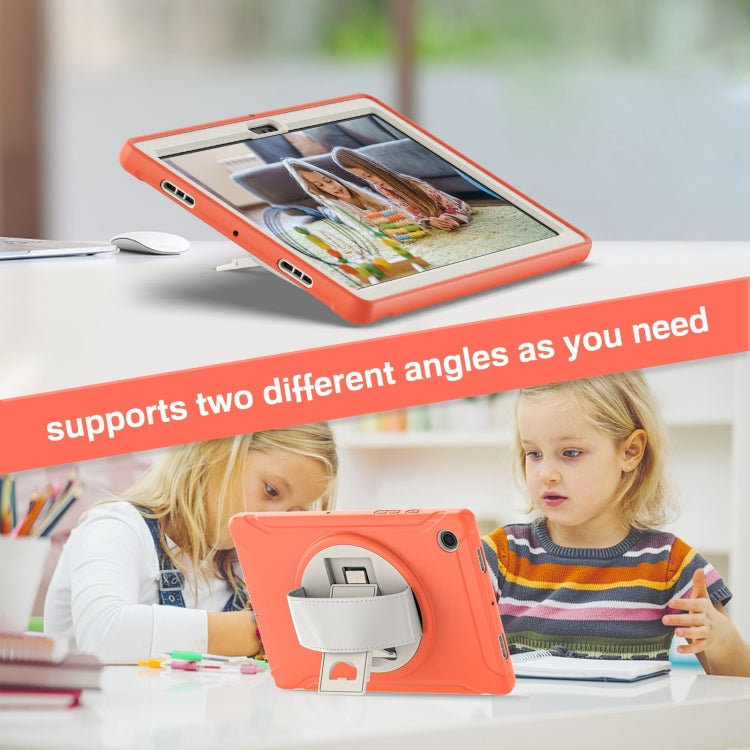 For Samsung Galaxy Tab A8 10.5 2021 Shockproof TPU + PC Tablet Case(Living Coral) by bashfashion