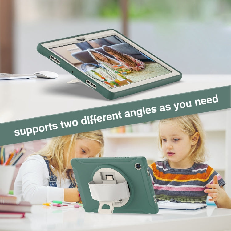 For Samsung Galaxy Tab A8 10.5 2021 Shockproof TPU + PC Tablet Case(Emmerald Green) by bashfashion