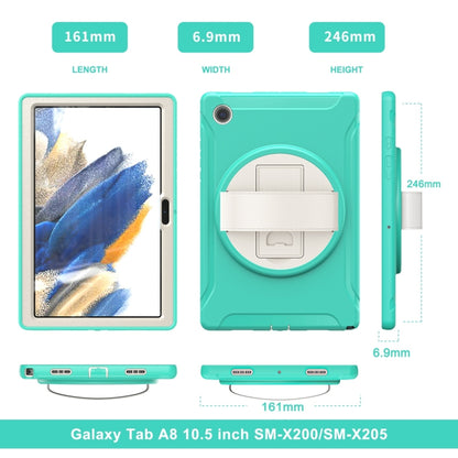 For Samsung Galaxy Tab A8 10.5 2021 Shockproof TPU + PC Tablet Case(Mint Green) by bashfashion