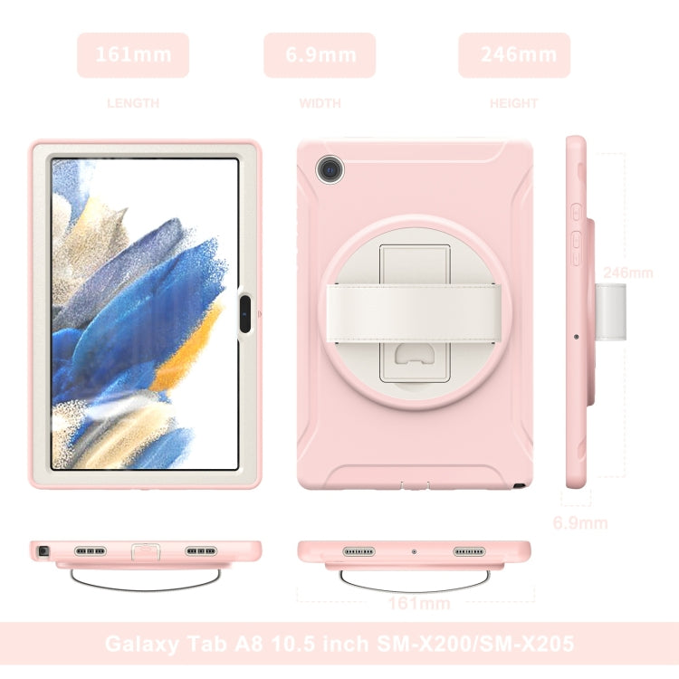 For Samsung Galaxy Tab A8 10.5 2021 Shockproof TPU + PC Tablet Case(Cherry Blossoms Pink) by bashfashion