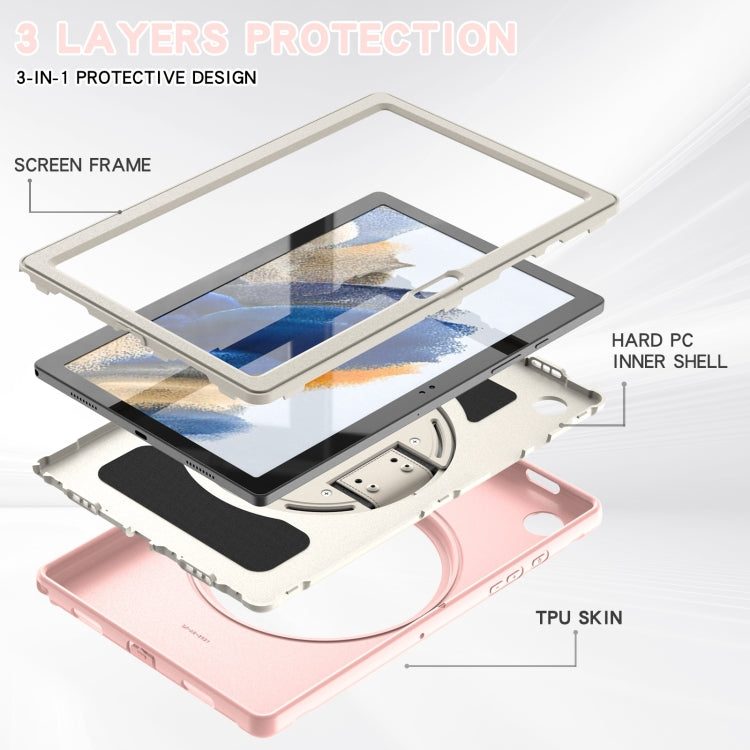 For Samsung Galaxy Tab A8 10.5 2021 Shockproof TPU + PC Tablet Case(Cherry Blossoms Pink) by bashfashion