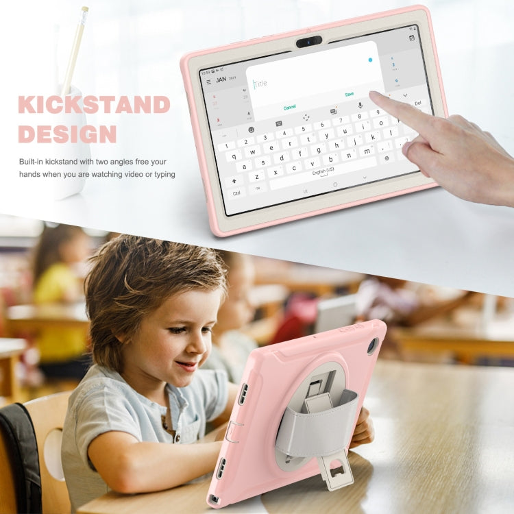 For Samsung Galaxy Tab A8 10.5 2021 Shockproof TPU + PC Tablet Case(Cherry Blossoms Pink) by bashfashion