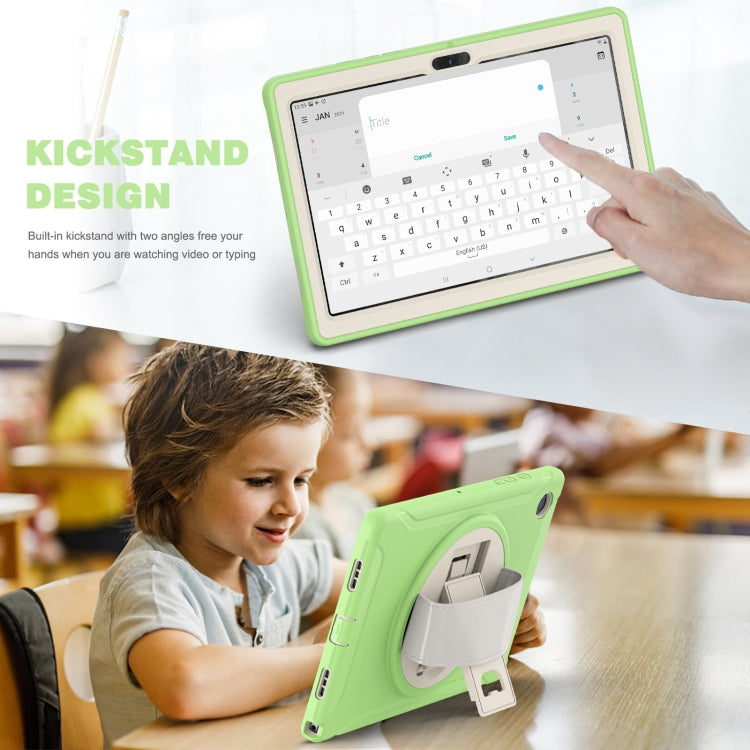 For Samsung Galaxy Tab A8 10.5 2021 Shockproof TPU + PC Tablet Case(Matcha Green) by bashfashion