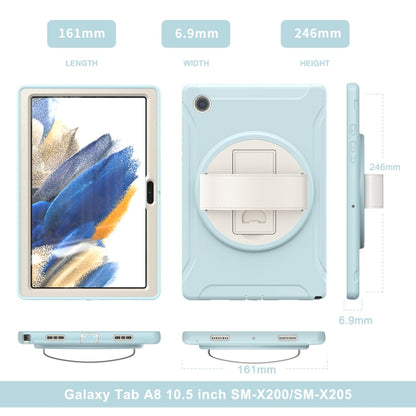 For Samsung Galaxy Tab A8 10.5 2021 Shockproof TPU + PC Tablet Case(Ice Crystal Blue) by bashfashion