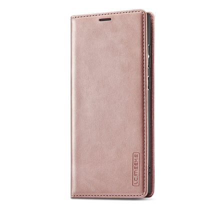 For Samsung Galaxy S22 Ultra LC.IMEEKE Soft PU + TPU Magnetic Skin-friendly Feeling Leather Phone Case(Rose Gold) by LC.IMEEKE