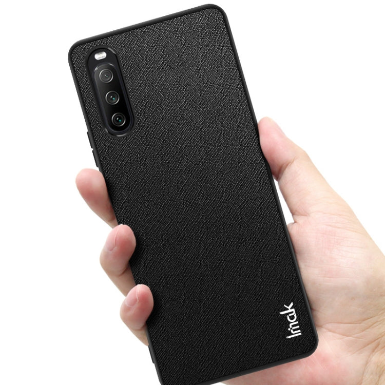 For Sony Xperia 10 III imak LX-5 Series PC + TPU Case with Screen Protector(Cross Texture) by imak