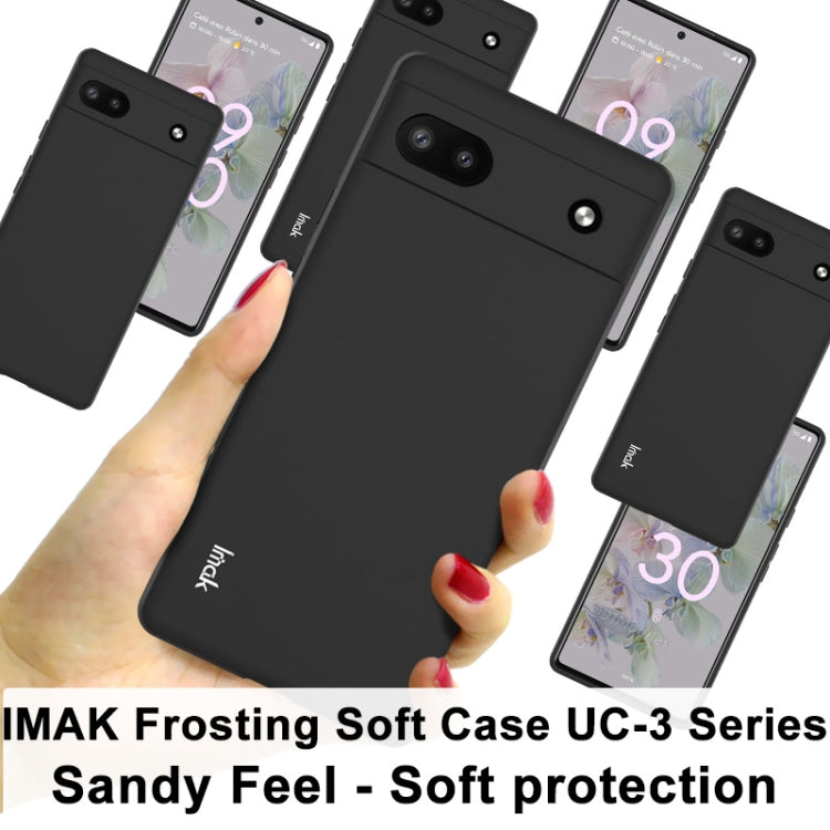 For Google Pixel 6a imak UC-3 Series Shockproof Frosted TPU Phone Case(Black) by imak