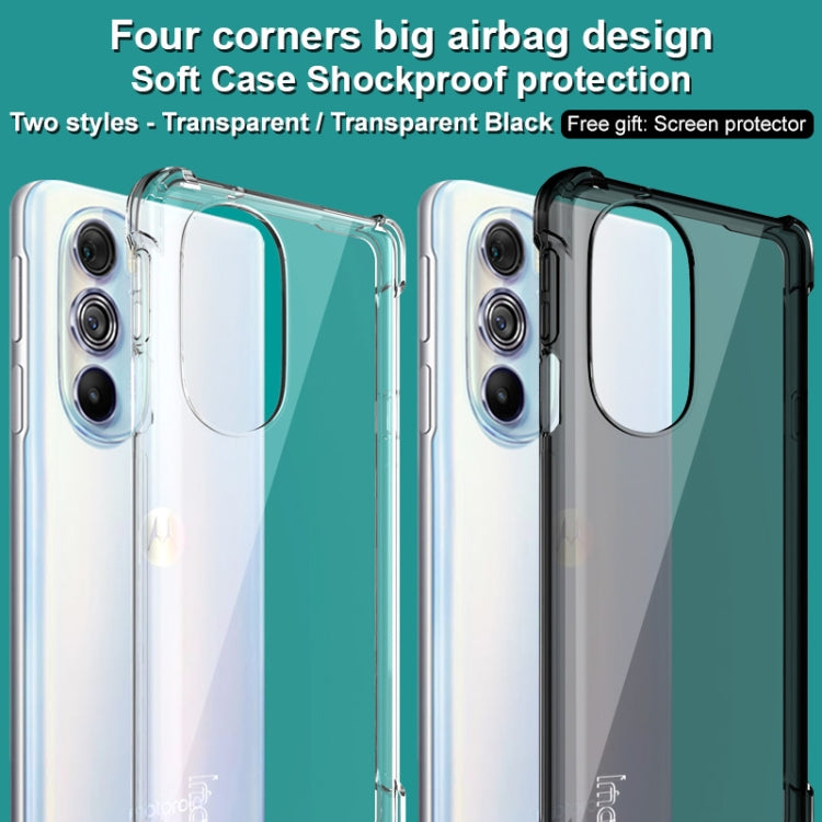 For Motorola Edge X30 imak Airbag TPU Case with Screen Protector(Transparent) by imak