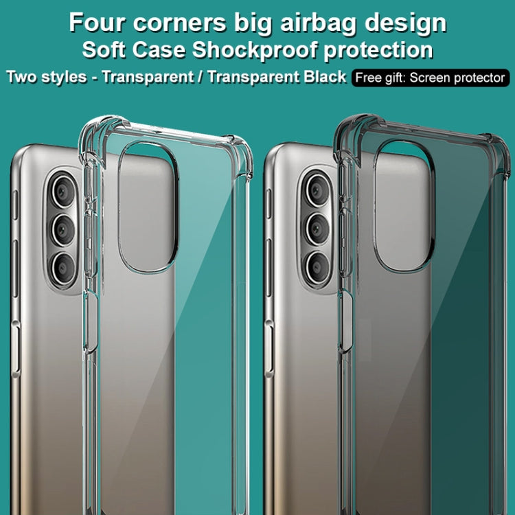 For Motorola Moto G51 5G imak Airbag TPU Case with Screen Protector(Transparent) by imak