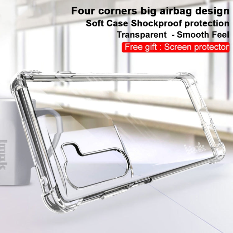 For Motorola Moto G200 5G / Edge S30 5G imak Airbag TPU Case with Screen Protector(Transparent) by imak