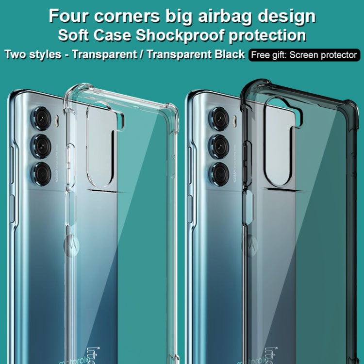 For Motorola Moto G200 5G / Edge S30 5G imak Airbag TPU Case with Screen Protector(Transparent) by imak