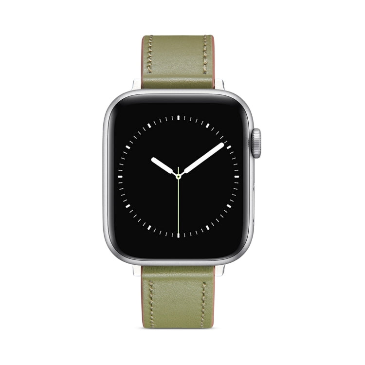 Nail Button Watch Band For Apple Watch Series 9&8&7 41mm / SE 3&SE 2&6&SE&5&4 40mm / 3&2&1 38mm(Army Green) by bashfashion