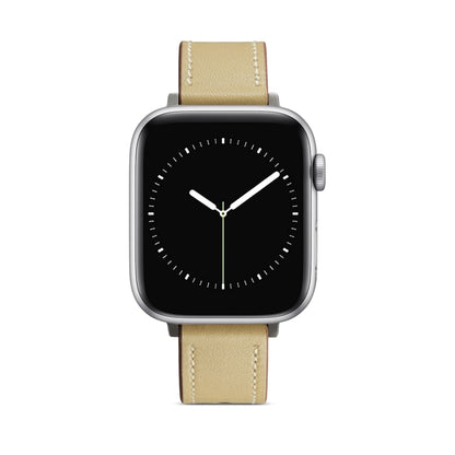 Nail Button Watch Band For Apple Watch Series 9&8&7 41mm / SE 3&SE 2&6&SE&5&4 40mm / 3&2&1 38mm(Apricot) by bashfashion