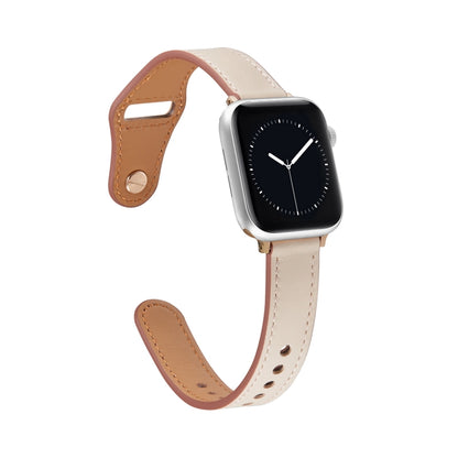 Nail Button Watch Band For Apple Watch Series 9&8&7 41mm / SE 3&SE 2&6&SE&5&4 40mm / 3&2&1 38mm(Slit) by bashfashion