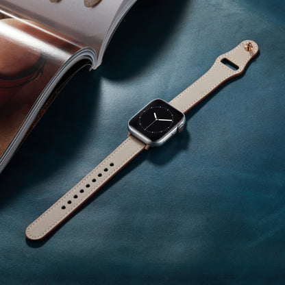 Nail Button Watch Band For Apple Watch Series 9&8&7 41mm / SE 3&SE 2&6&SE&5&4 40mm / 3&2&1 38mm(Tooth White) by bashfashion