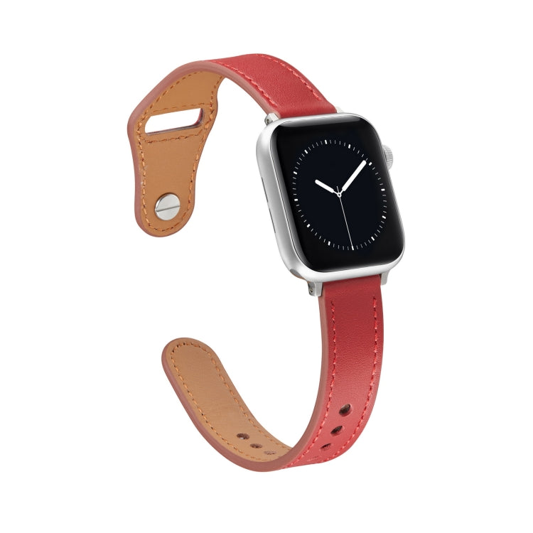 Nail Button Watch Band For Apple Watch Ultra 49mm&Watch Ultra 2 49mm / Series 9&8&7 45mm / SE 3&SE 2&6&SE&5&4 44mm / 3&2&1 42mm(Dark Red) by bashfashion