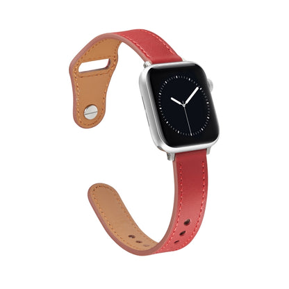 Nail Button Watch Band For Apple Watch Ultra 49mm&Watch Ultra 2 49mm / Series 9&8&7 45mm / SE 3&SE 2&6&SE&5&4 44mm / 3&2&1 42mm(Dark Red) by bashfashion
