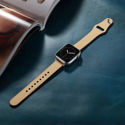 Nail Button Watch Band For Apple Watch Ultra 49mm&Watch Ultra 2 49mm / Series 9&8&7 45mm / SE 3&SE 2&6&SE&5&4 44mm / 3&2&1 42mm(Apricot) by bashfashion