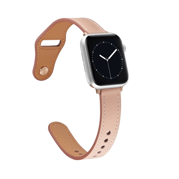 Nail Button Watch Band For Apple Watch Ultra 49mm&Watch Ultra 2 49mm / Series 9&8&7 45mm / SE 3&SE 2&6&SE&5&4 44mm / 3&2&1 42mm(Pink) by bashfashion