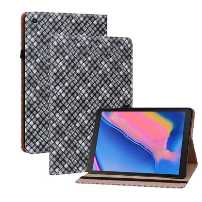 For Samsung Galaxy Tab A 8.0 2019 T290 Color Weave Leather Tablet Case with Holder(Black) by bashfashion