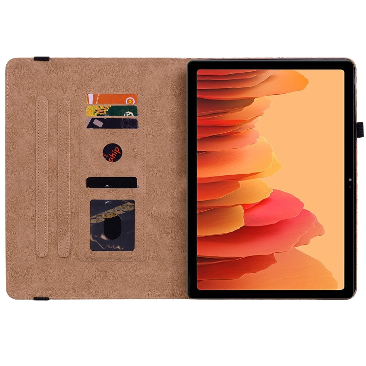 For Samsung Galaxy Tab A7 10.4 2020 Color Weave Smart Leather Tablet Case(Rainbow) by bashfashion