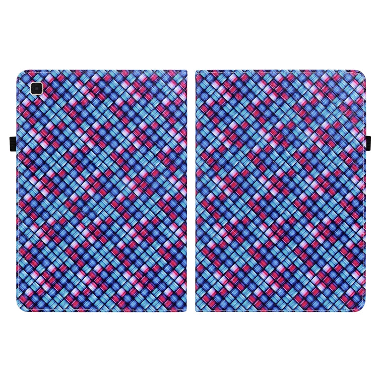 For Samsung Galaxy Tab A7 10.4 2020 Color Weave Smart Leather Tablet Case(Blue) by bashfashion