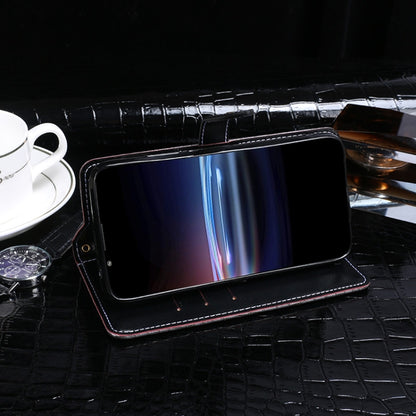 For Sony Xperia Pro-I idewei Crocodile Texture Horizontal Flip Phone Leather Phone Case(Black) by idewei